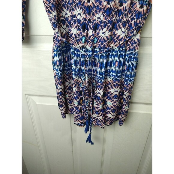 Dr 2 XS 3/4 Sleeve Tunic Belt Slit Sleeve Shorts Romper - Picture 4 of 13